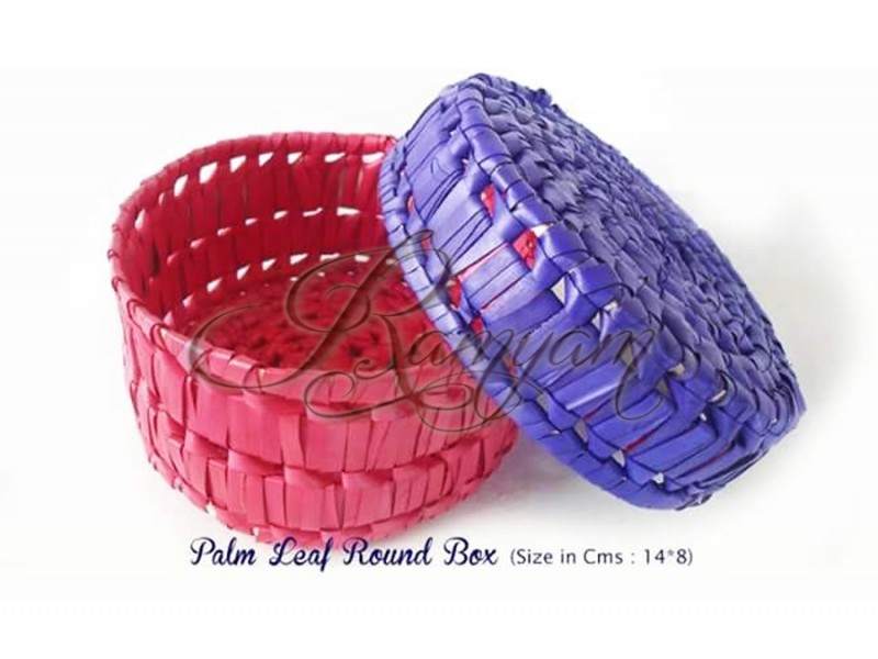 Palm leaf Storage Box Return Gift Item Festive Gift natural Product  Palm leaf Storage Box Return Gift Item Festive Gift natural Product