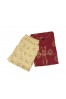 Red Printed Cotton Knee Long Kurti Salwar with Palazzo set (Large)