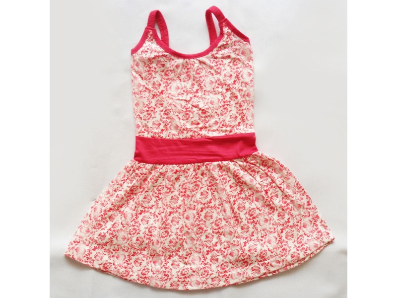 YD Kids Pink Floral Printed Cotton Frock  YD Kids Pink Floral Printed Cotton Frock